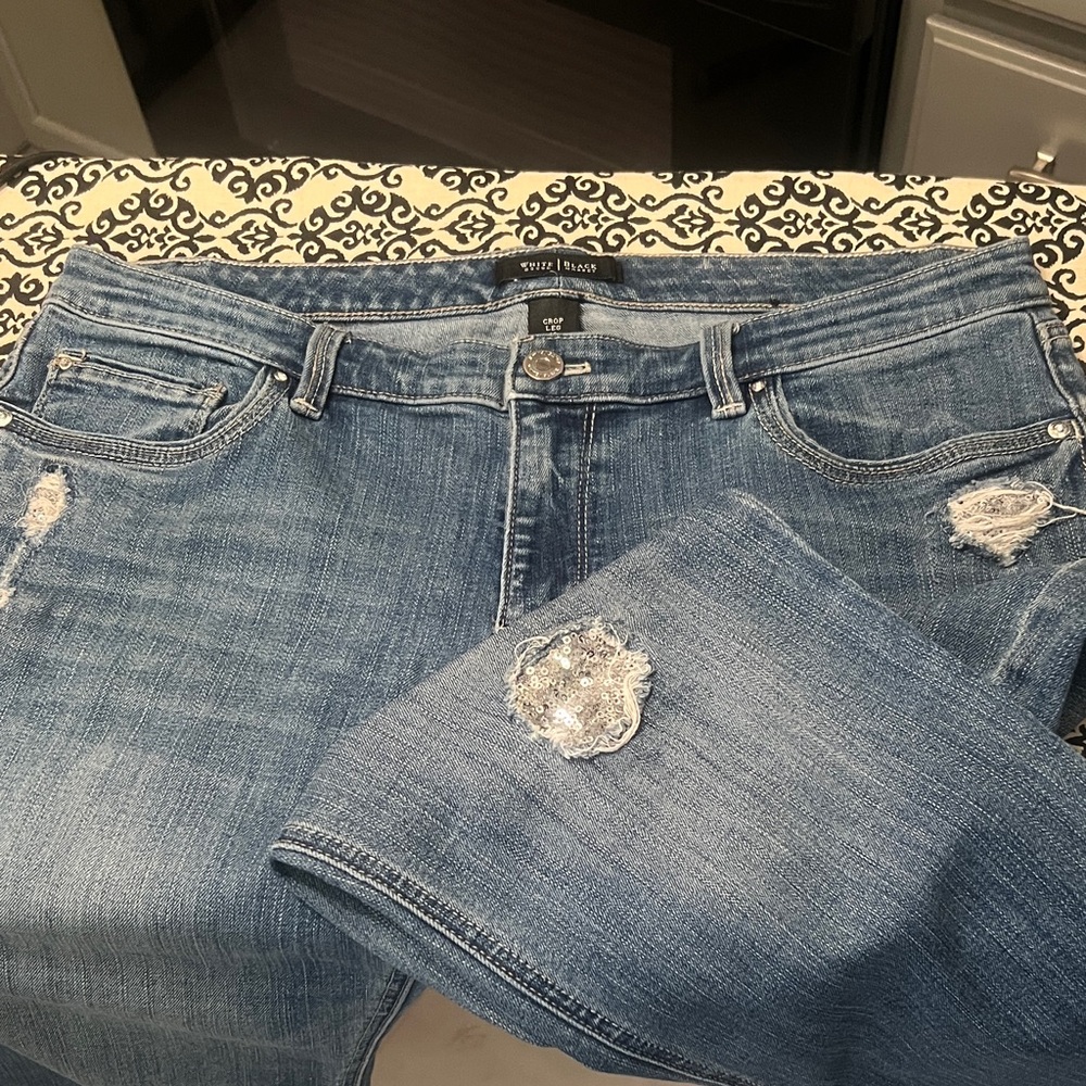 White House Black Market  Women's Light Blue Boyfriend Jeans
